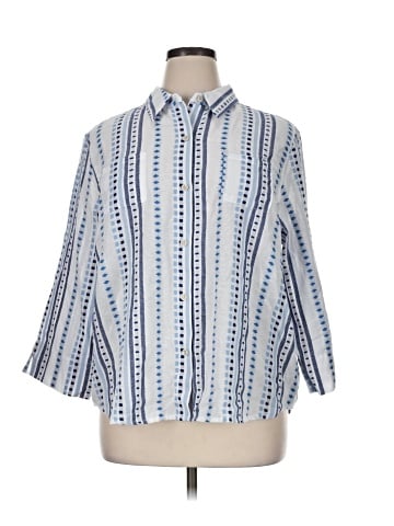 Alfred Dunner 3/4 Sleeve Button-Down Shirt (view 1)
