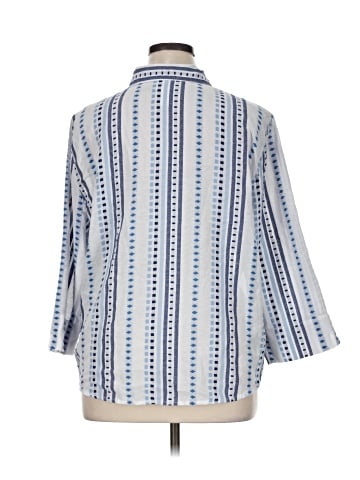 Alfred Dunner 3/4 Sleeve Button-Down Shirt (view 2)