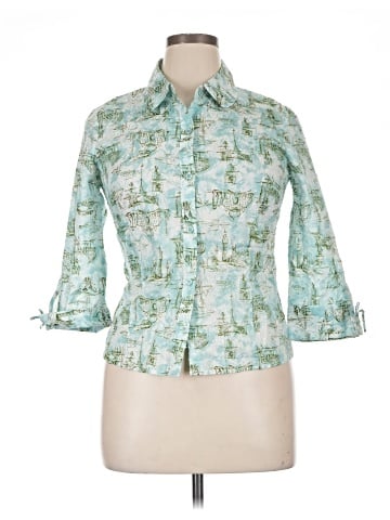 Odille 3/4 Sleeve Button-Down Shirt (view 1)