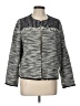 Chico's Chevron-herringbone Gray Jacket Size Lg (2) - photo 1