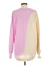 Mud Pie 100% Polyester Color Block Pink Pullover Sweater Size M - photo 2