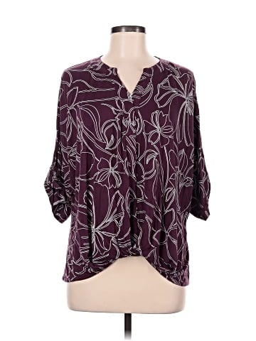 Akemi + Kin 3/4 Sleeve Blouse (view 1)