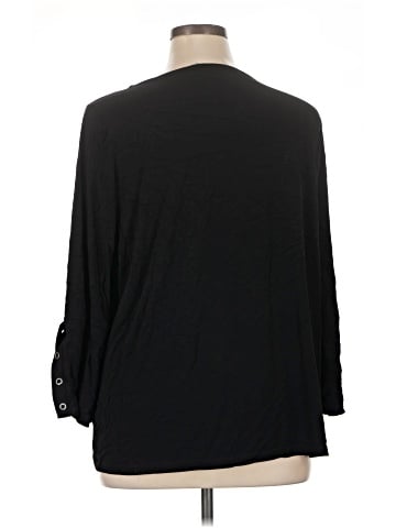 Susan Graver 3/4 Sleeve Top (view 2)