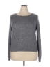 Ann Taylor Metallic Gray Pullover Sweater Size XL - photo 1