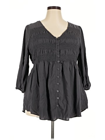 Torrid 3/4 Sleeve Blouse (view 1)