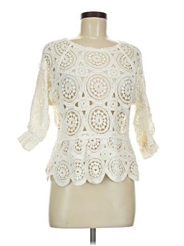 Solitaire 3/4 Sleeve Blouse (view 1)