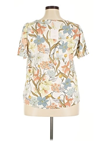 LC Lauren Conrad Short Sleeve Blouse (view 2)