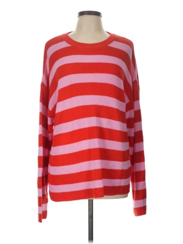 Hem & Thread Pullover Sweater (view 1)