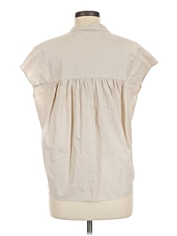 Vince. Sleeveless Button-Down Shirt (view 2)