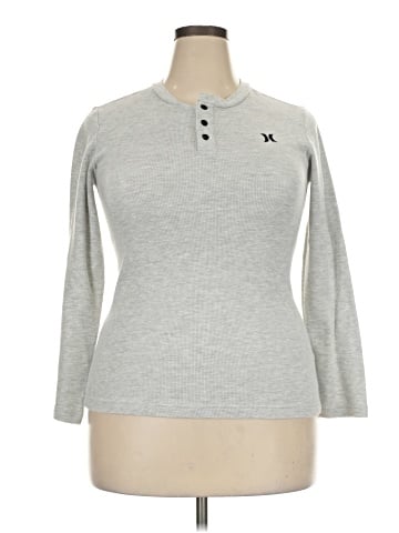 Hurley Long Sleeve Henley (view 1)