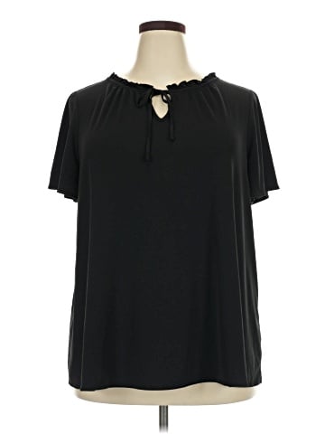 Lane Bryant Outlet Short Sleeve Blouse (view 1)