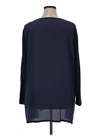 Eileen Fisher Long Sleeve Silk Top (view 2)