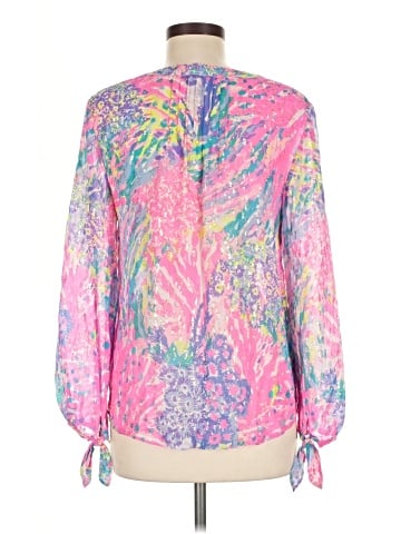Lilly Pulitzer Long Sleeve Silk Top (view 2)