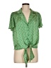 Eclair Green Short Sleeve Blouse Size M - photo 1