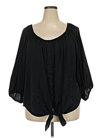 JLo by Jennifer Lopez 3/4 Sleeve Blouse (view 1)