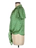 Eclair Green Short Sleeve Blouse Size M - photo 5