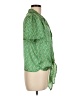 Eclair Green Short Sleeve Blouse Size M - photo 4