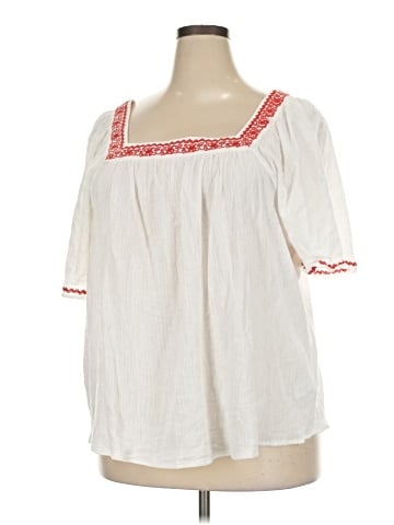 Ellos Short Sleeve Blouse (view 1)