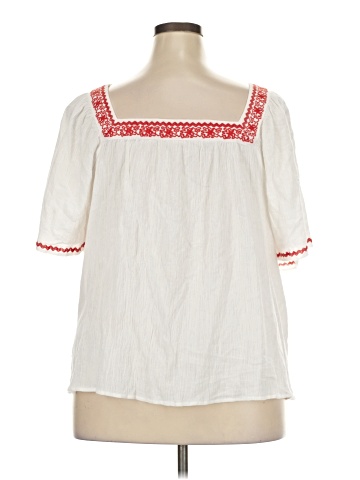Ellos Short Sleeve Blouse (view 2)