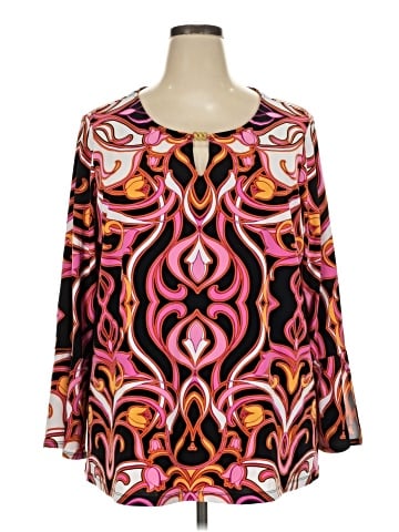 Dennis by Dennis Basso Long Sleeve Blouse (view 1)
