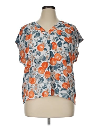 Ann Taylor Factory Short Sleeve Blouse (view 1)