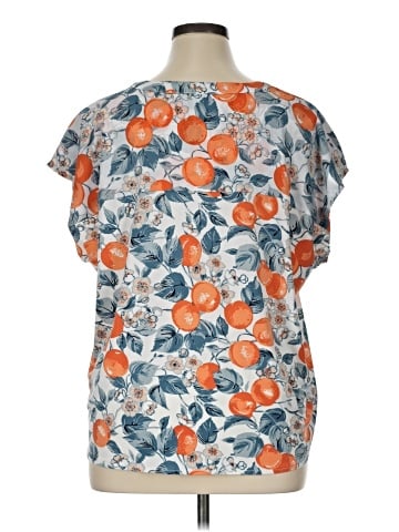 Ann Taylor Factory Short Sleeve Blouse (view 2)