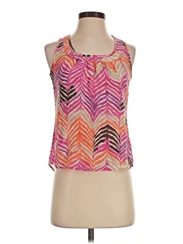 Trina Turk Sleeveless Silk Top (view 1)