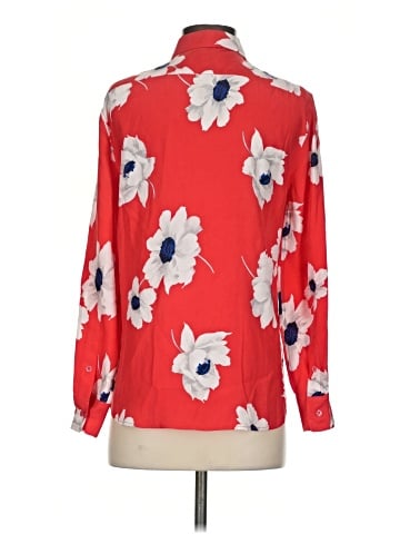 Equipment Long Sleeve Silk Top (view 2)