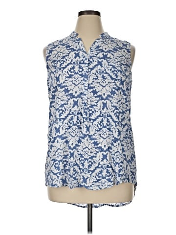 Spense Sleeveless Button-Down Shirt (view 1)