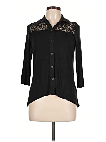 Weavers 3/4 Sleeve Button-Down Shirt (view 1)