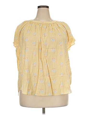 LC Lauren Conrad Short Sleeve Blouse (view 1)