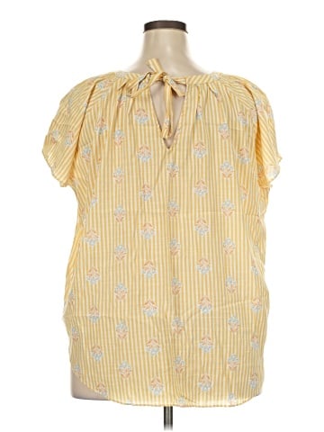 LC Lauren Conrad Short Sleeve Blouse (view 2)