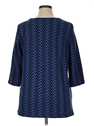 Ulla Popken 3/4 Sleeve Top (view 2)