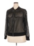 Torrid 100% Polyester Metallic Black Track Jacket Size 2X Plus (2) - photo 1