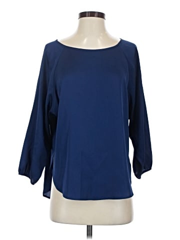 Vince. 3/4 Sleeve Silk Top (view 1)