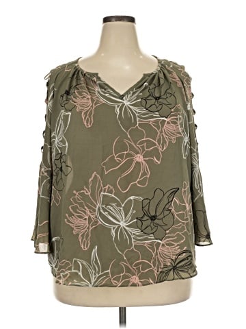 Jennifer Lopez 3/4 Sleeve Blouse (view 1)