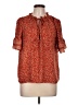 Max Studio 100% Polyester Red Short Sleeve Blouse Size L - photo 1
