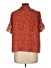 Max Studio 100% Polyester Red Short Sleeve Blouse Size L - photo 2