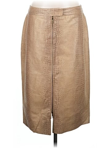 Lafayette 148 New York Leather Skirt (view 1)