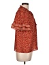 Max Studio 100% Polyester Red Short Sleeve Blouse Size L - photo 4