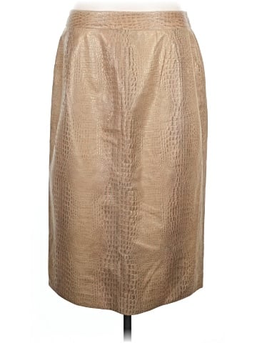 Lafayette 148 New York Leather Skirt (view 2)