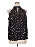 Fun2Fun 100% Polyester Polka Dots Black Sleeveless Blouse Size XL - photo 1