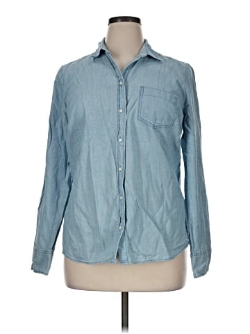 J.Crew Factory Store Long Sleeve Button-Down Shirt (view 1)