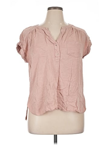 Rose + Olive Short Sleeve Blouse (view 1)