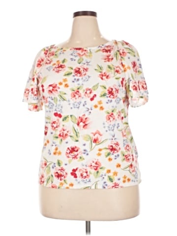 LC Lauren Conrad Short Sleeve Blouse (view 1)