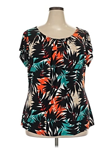 Worthington Short Sleeve Blouse (view 1)