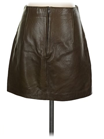 Zara Faux Leather Skirt (view 2)