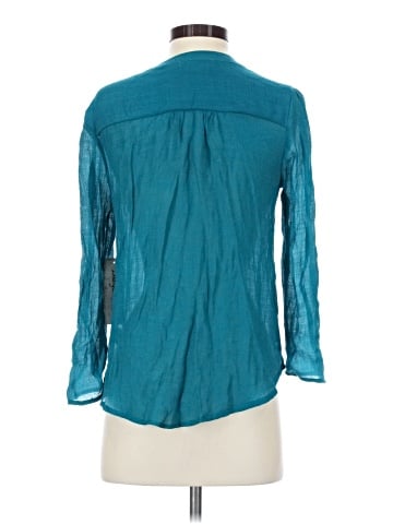 Indigo Rose Long Sleeve Blouse (view 2)