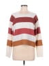 Pinque Stripes White Pullover Sweater Size S - photo 1