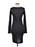 Leith Solid Gray Casual Dress Size S - photo 2